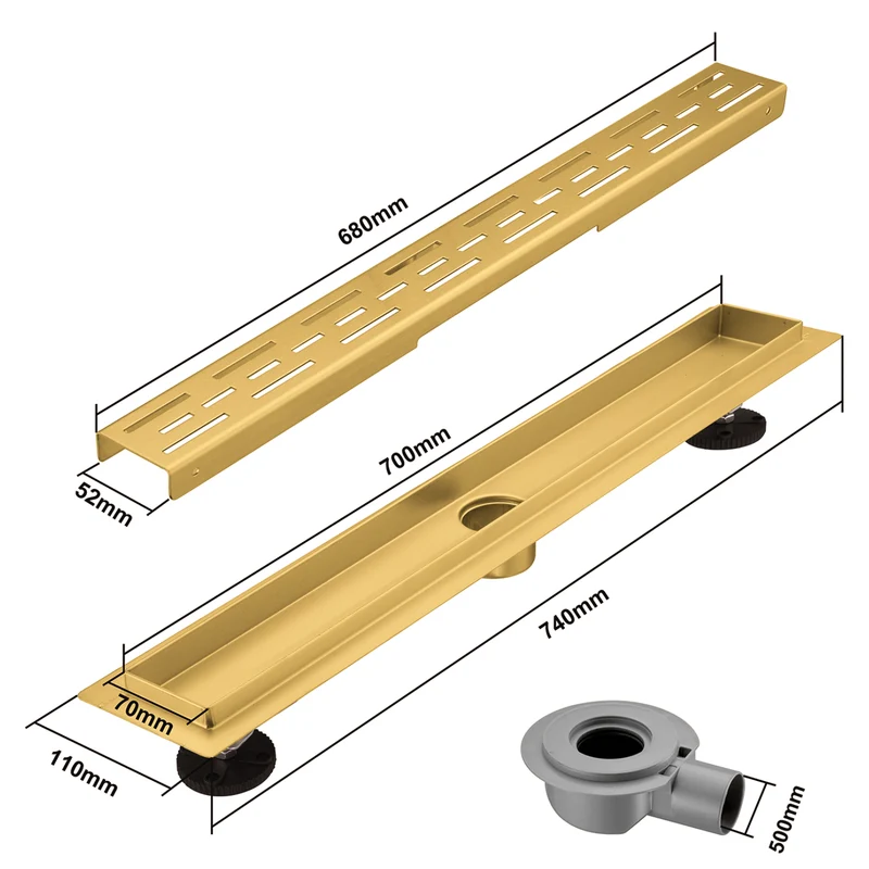 Douchegoot Cayma 70 cm - Goud