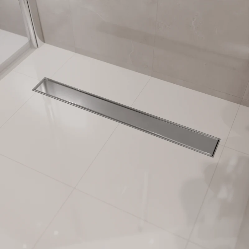 Douchegoot Nilo 80 cm - Geborsteld RVS