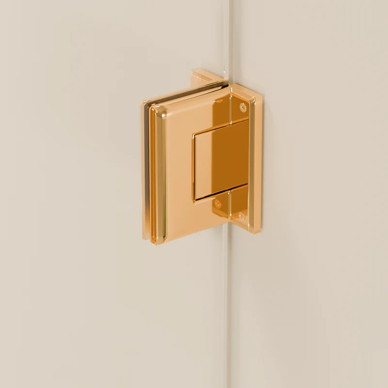 Douchecabine Cali 90 x 90 x 200 cm - Glanzend Goud - Nano Coating - Draaideur