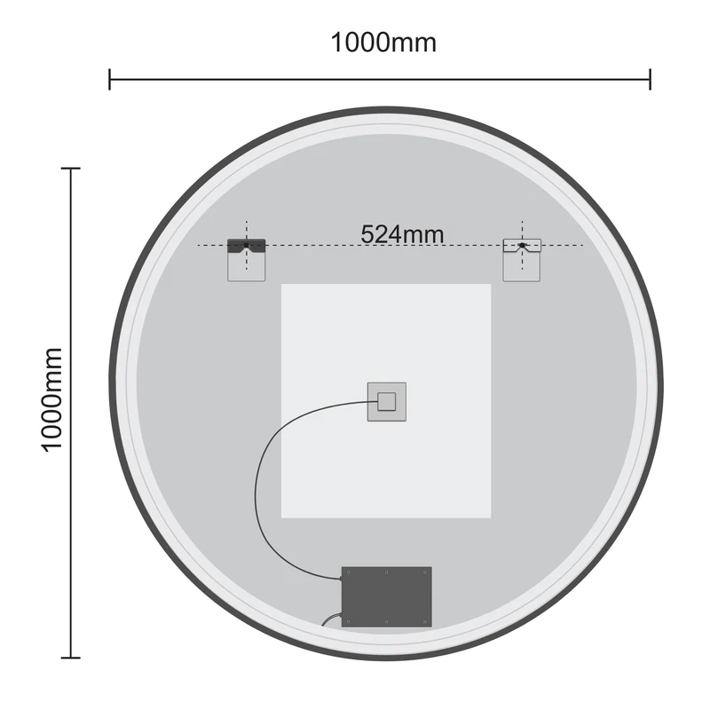 DETROIT - 100 cm (Zwart)