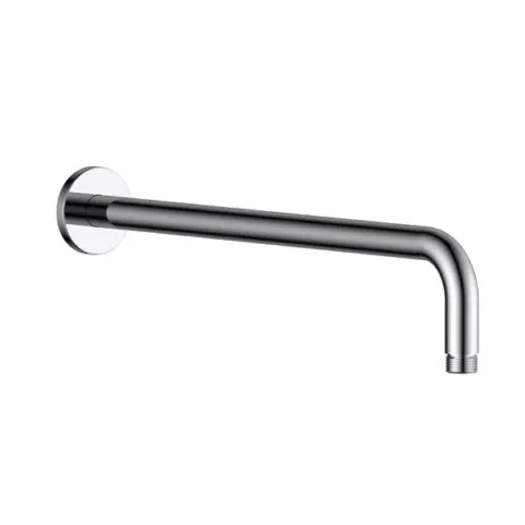 Brausearm für die Wandmontage, rund verchromt, 360 oder 390 mm, Standard oder extra stabile Ausführung