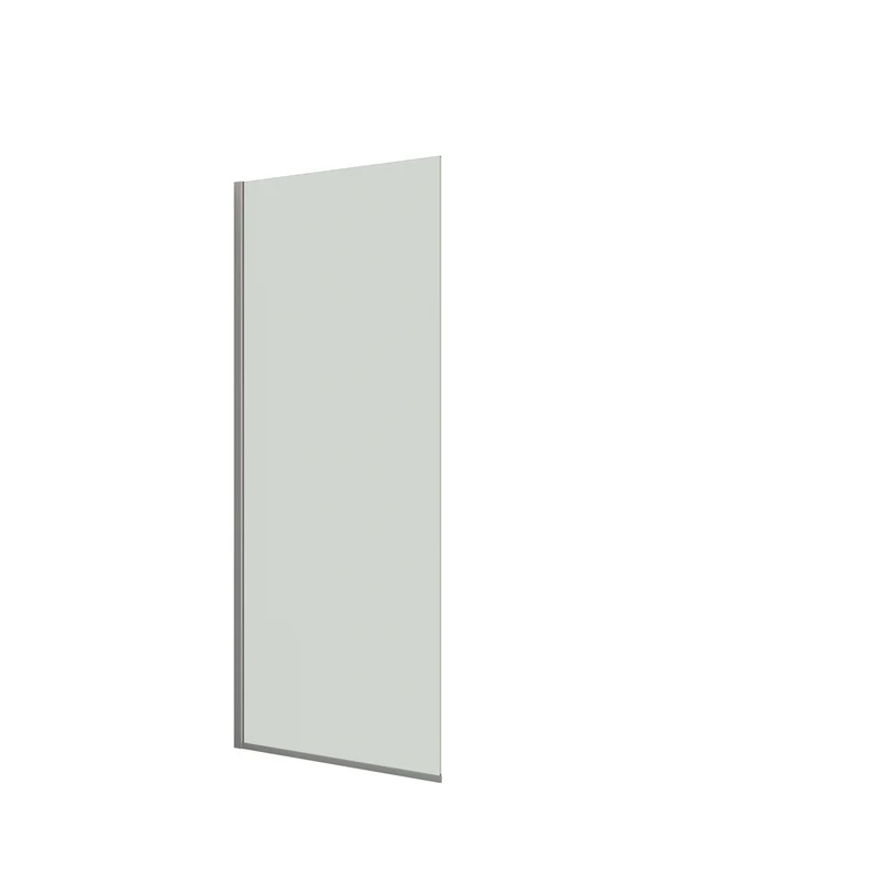 Eckdusche, Falttür mit fester Seitenwand, 6 mm ESG-Glas, EasyCare, 200 cm hoch