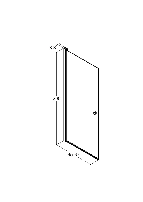 Eckdusche mit zwei Drehtüren, Komplett-Set mit Wandprofilen, 6 mm ESG-Glas, EasyCare, 200 cm hoch