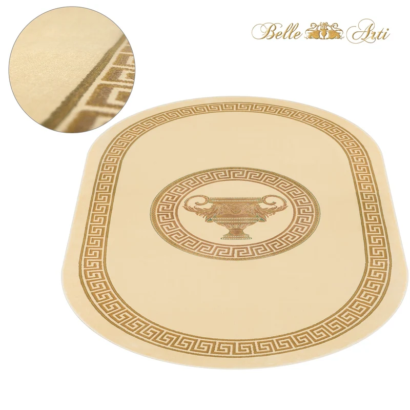 Teppich Oval Amphore Beige