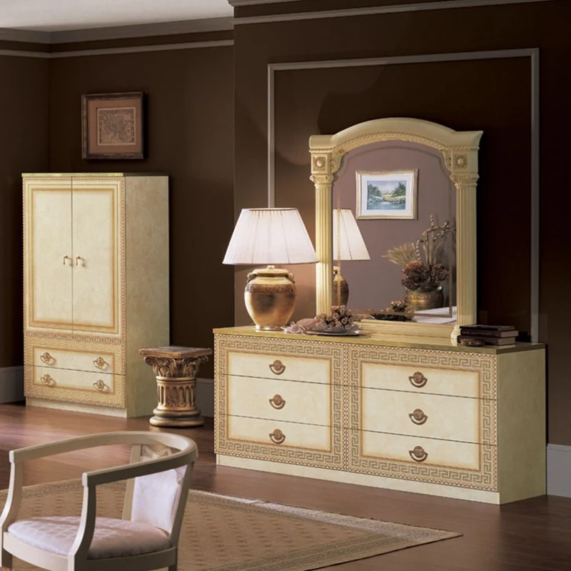 Schlafzimmer Aida Beige-Gold