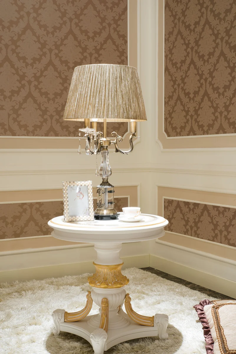 Couchgarnitur & Wohnzimmer Michelangelo Creme/Gold