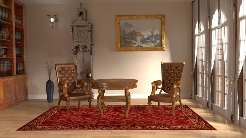 Luxus Teppich Farashe Wohnzimmer in rot - 3D Seiden-Optik - 100% Viskose