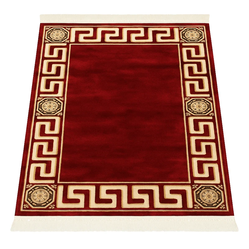 Teppich Mäander Rot