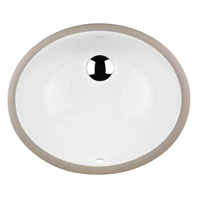 OLTENS Mana Unterbauwaschbecken oval 46 x 38 cm, mit SmartClean