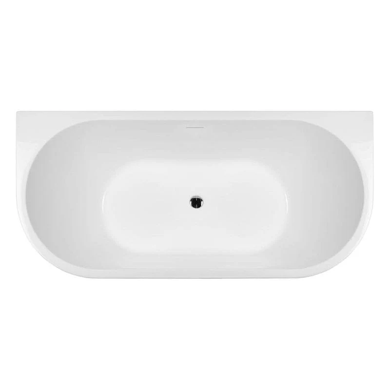 OLTENS Delva wandmontierte Badewanne oval