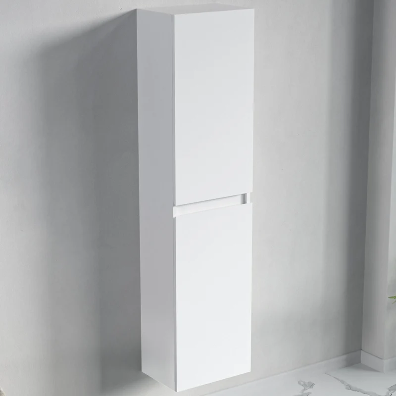 Badmeubelset AVALON 80 cm - Met Kolomkast - Glanzend Wit