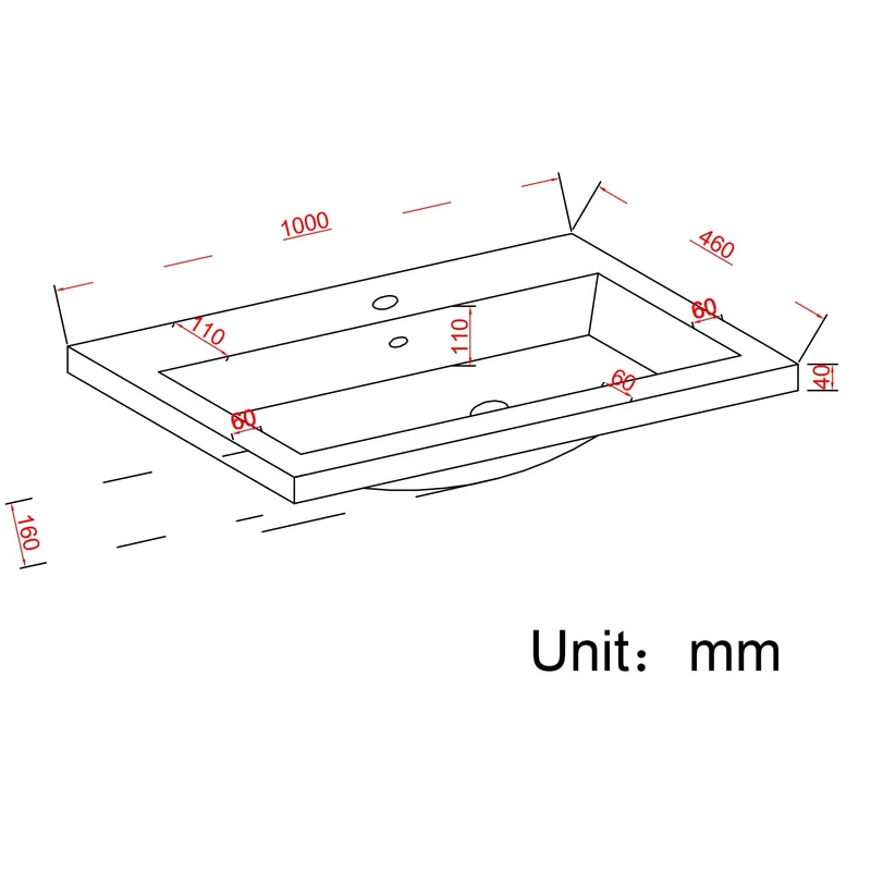 Badmeubelset AVALON 100 cm - Met Kolomkast - Licht Eiken - Wastafel Wit