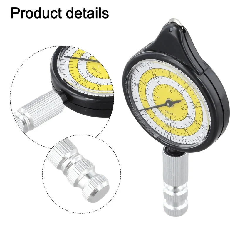 Mechanical Map Distance Meter Wheel For Curved Paths And Hiking Trails Get The Real Deal On Mileage With This Compact Aluminum Dial Rig Perfect For Cartography Pros And Travel Planning No More Guessing Just Roll It Out And Measure Exactly In Black