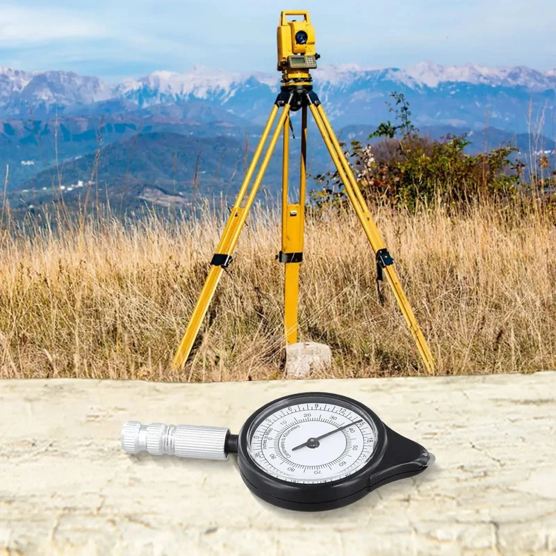 Mechanical Map Distance Meter Wheel For Curved Paths And Hiking Trails Get The Real Deal On Mileage With This Compact Aluminum Dial Rig Perfect For Cartography Pros And Travel Planning No More Guessing Just Roll It Out And Measure Exactly In Black