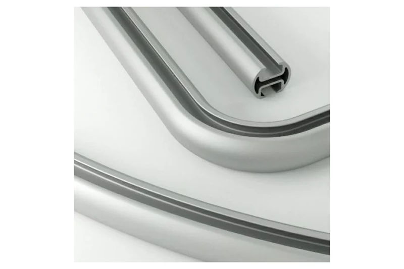 Aluminium-Duschvorhangstange L-Form über Eck mit Innenlaufrohr, Art.Nr. BB-SL
