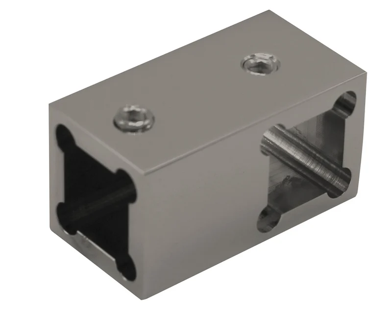 T-Verbinder für Stabilisierungsstange eckig, 12 x 12 mm, 11 Oberflächen, Art.Nr. SQ1250
