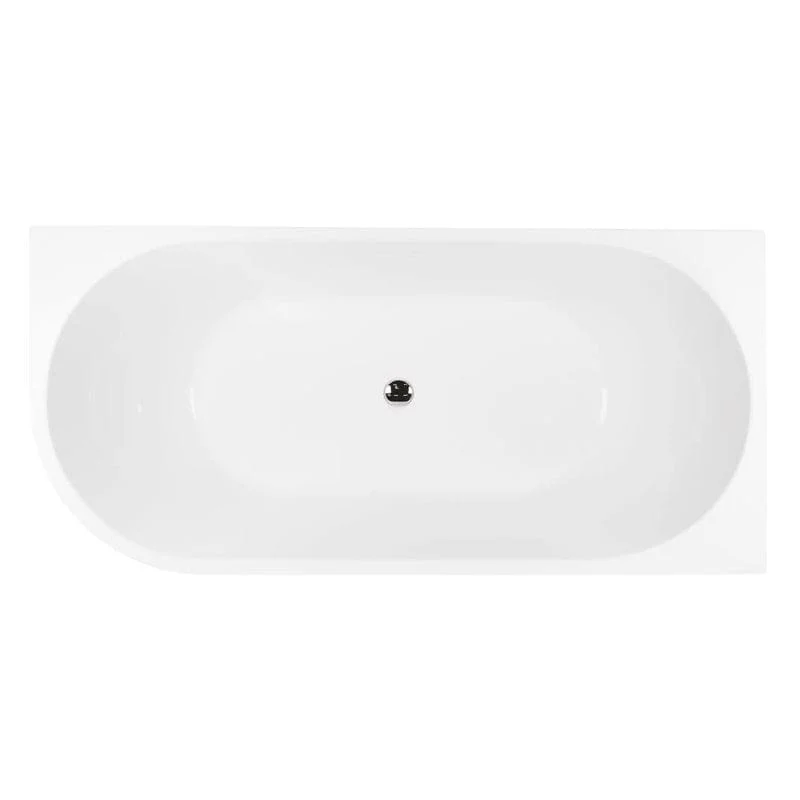 OLTENS Delva Halb freistehende Badewanne