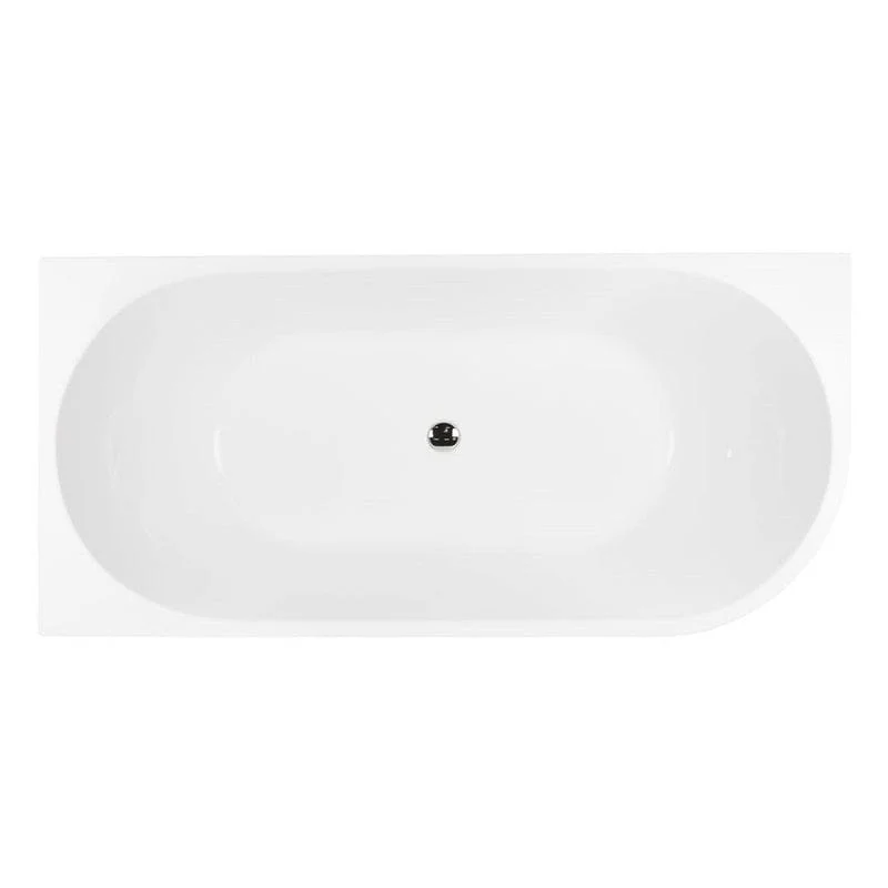OLTENS Delva Halb freistehende Badewanne