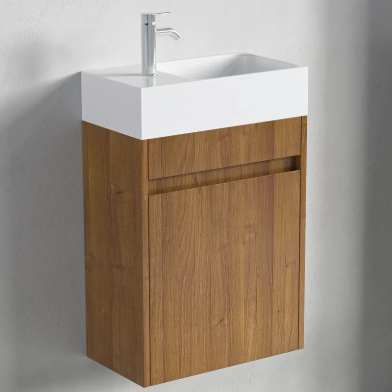 IBIZA Warm Eiken - Wastafel Wit - 40cm
