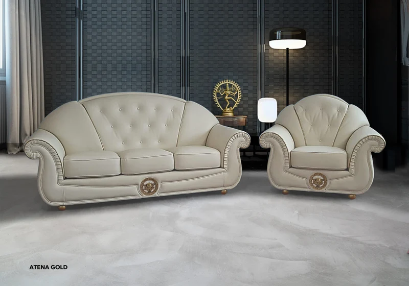 Couchgarnitur Athena Gold
