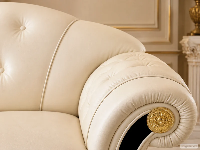 Couchgarnitur Venus Royal Leder Beige