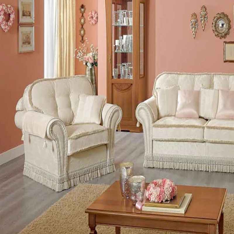 Couchgarnitur Decor Creme Deluxe