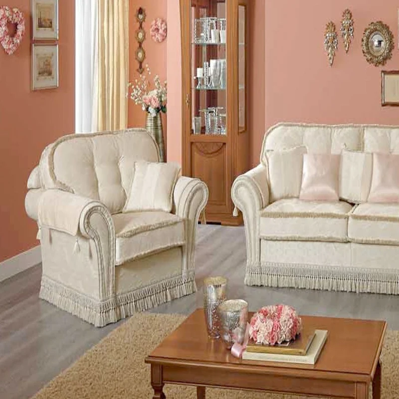 Couchgarnitur Decor Creme Deluxe