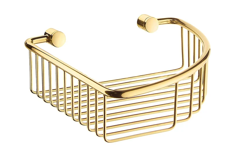 VILLA Eckseifenkorb, Messing poliert, Art.Nr. V274