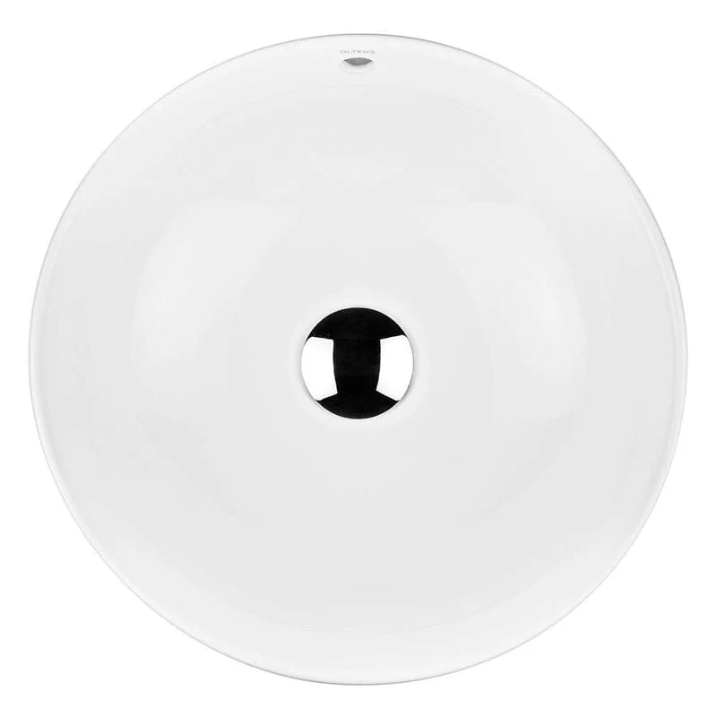 OLTENS Fana Aufsatzwaschbecken rund Ø 42 cm, mit SmartClean