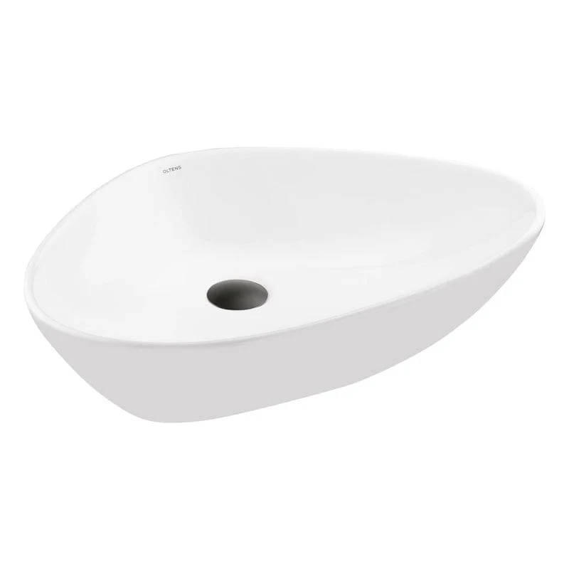 OLTENS Vala Aufsatzwaschbecken Sonderform 59 x 39 cm, mit SmartClean