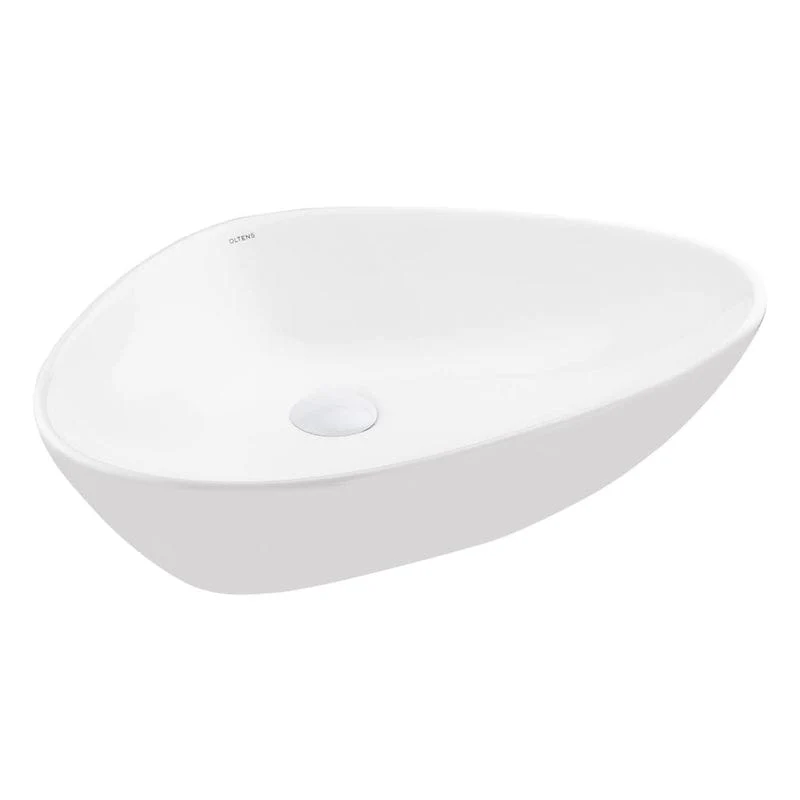 OLTENS Vala Aufsatzwaschbecken Sonderform 59 x 39 cm, mit SmartClean