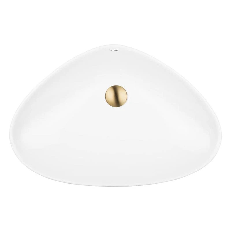 OLTENS Vala Aufsatzwaschbecken Sonderform 59 x 39 cm, mit SmartClean