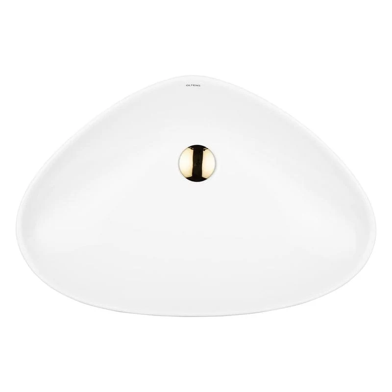 OLTENS Vala Aufsatzwaschbecken Sonderform 59 x 39 cm, mit SmartClean