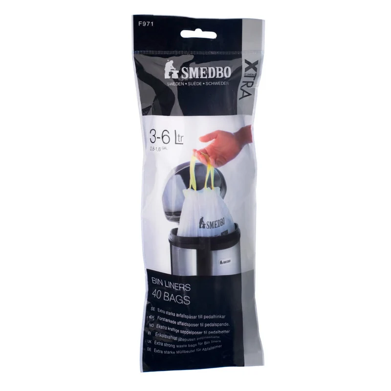 XTRA Abfallbeutel für Kosmetikeimer, 6 Liter, 40 Stück, Art.Nr. F971