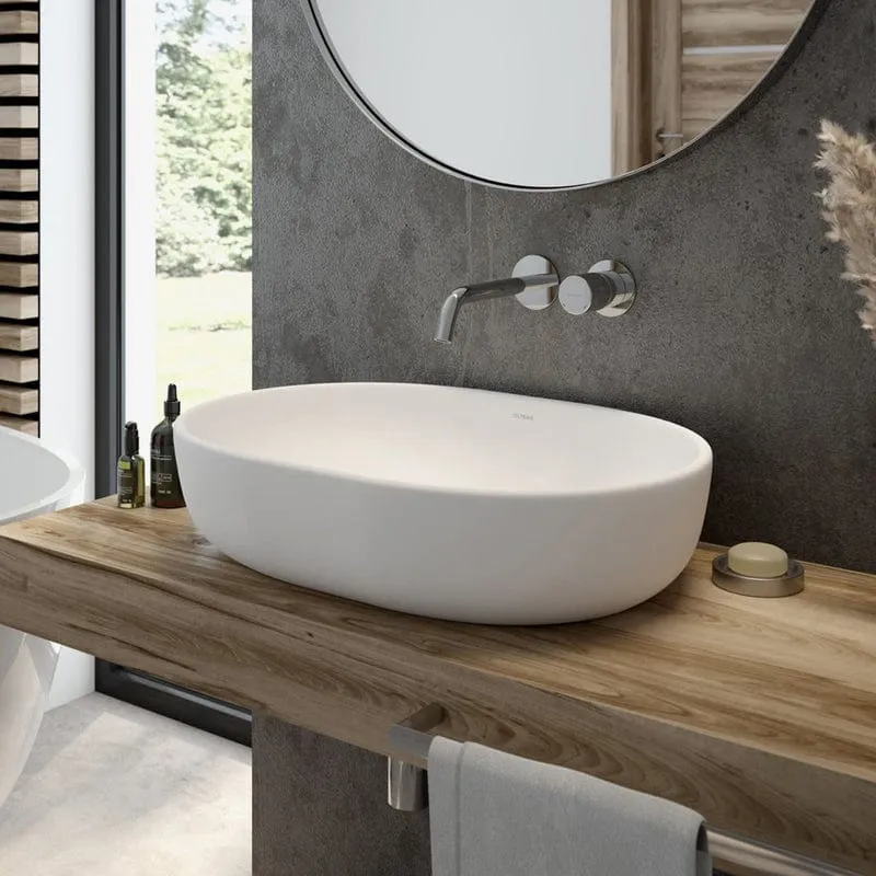 OLTENS Hamnes Aufsatzwaschbecken oval