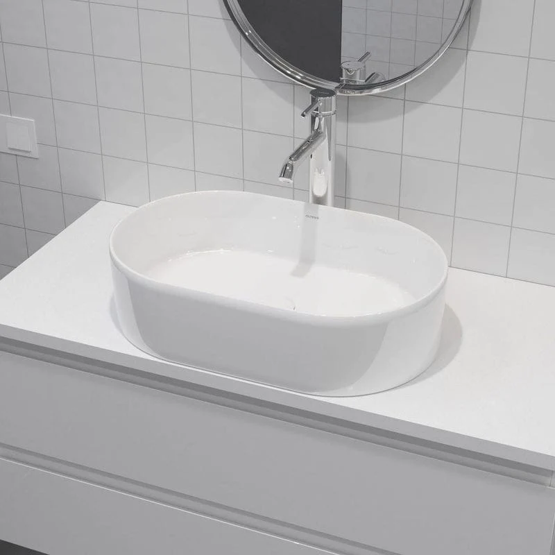 OLTENS Lom Aufsatzwaschbecken oval 55 x 34 cm