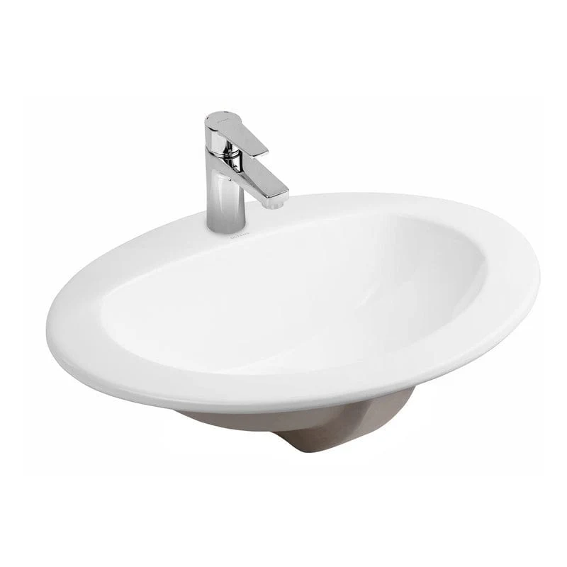OLTENS Kjos Einbauwaschbecken oval 52 x 46 cm