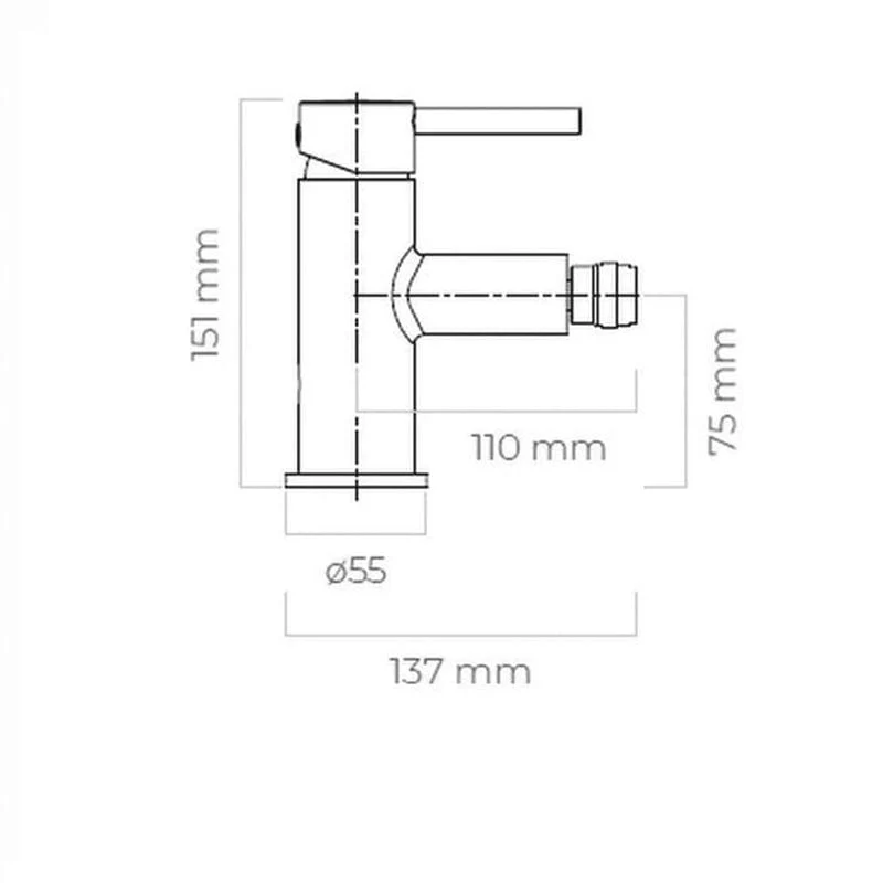 OLTENS Molle Bidet-Einhebelmischer