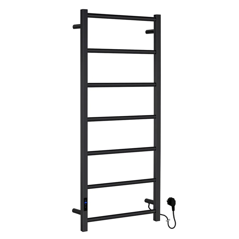 Smedbo DRY Handtuchwärmer elektrisch mit Timer, Hoch, 500 x 1212 mm, Schwarz oder poliert, Art.Nr. FK706