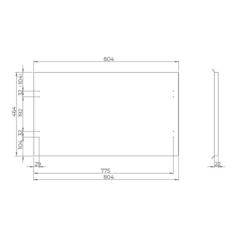 OLTENS Vernal Konsolenplatte 80 cm