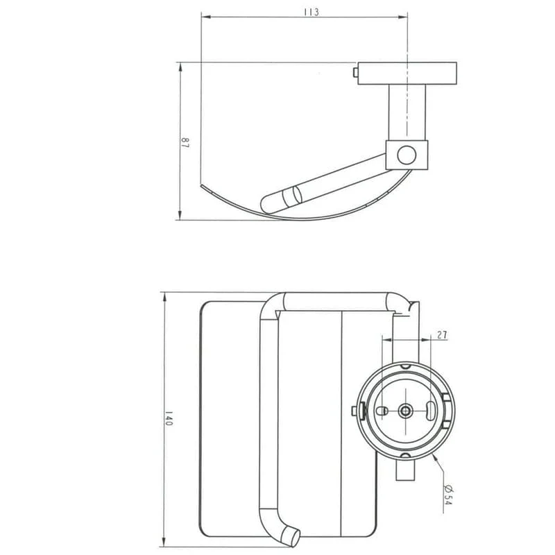 KRONENBACH Radia Papierhalter mit Deckel