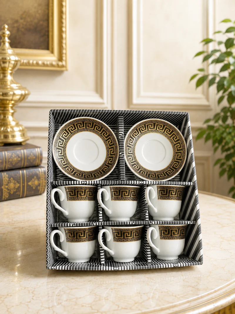 Kaffee- & Teeservice Mäander Schwarz