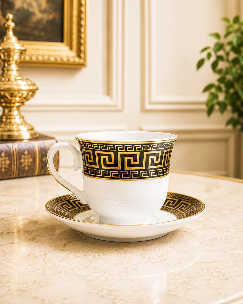 Kaffee- & Teeservice Mäander Schwarz