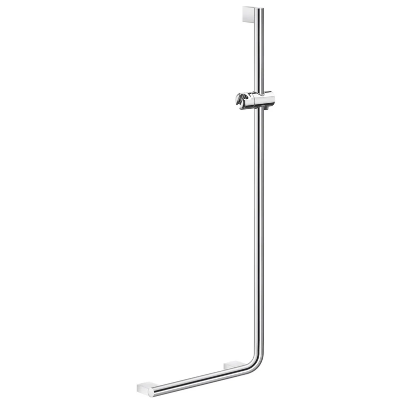 Smedbo LIVING Brausestange L-Form mit Haltegriff, rechts, 1230 x 530 mm, verchromt, Art.Nr. FK816