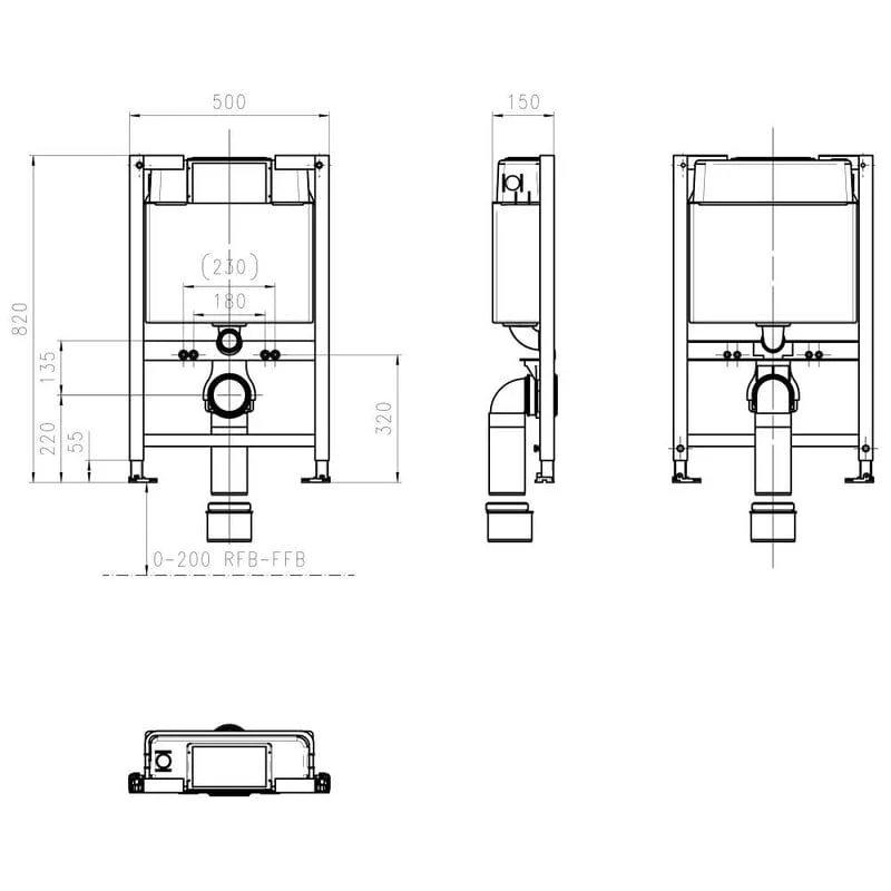 KRONENBACH Plantec 2.0 WC-Element 82 cm