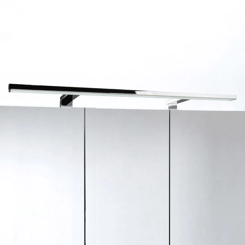 KRONENBACH Plana 2.0 Spiegelschrank 90 cm mit 3 Türen und LED-Aufsatzleuchte
