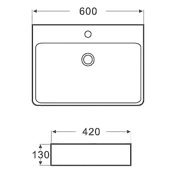KRONENBACH Cube Aufsatzwaschtisch