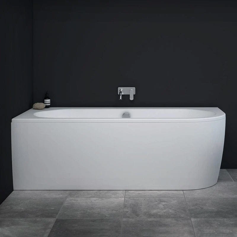 STEINKAMP Life Eckbadewanne mit Schürze und M5 Ablaufgarnitur
