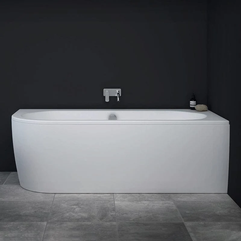 STEINKAMP Life Eckbadewanne mit Schürze und M5 Ablaufgarnitur