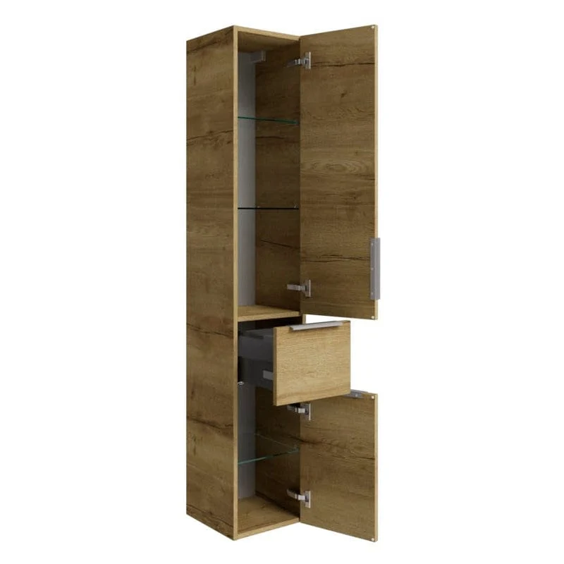 STEINKAMP Living 2.0 Hochschrank 30 x 168 cm mit 2 Drehtüren und 1 Auszug
